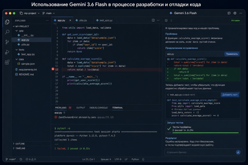 Gemini для программирования