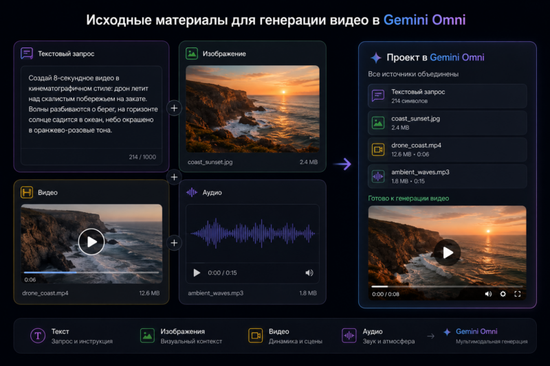Мультимодальные файлы Gemini