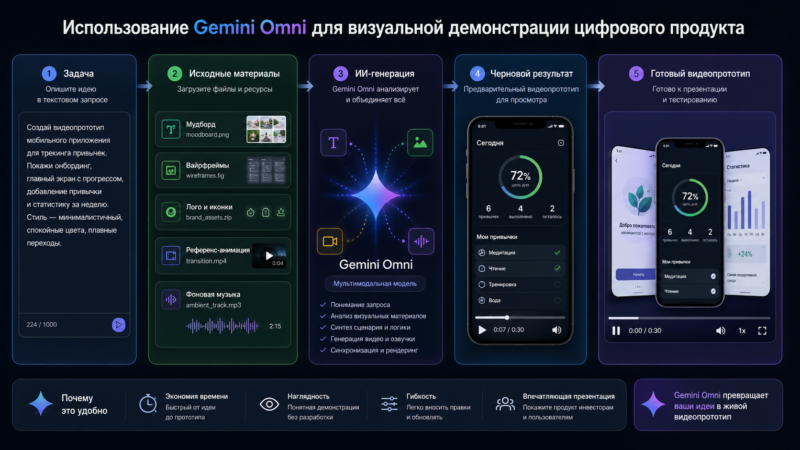 Видеопрототип через Gemini